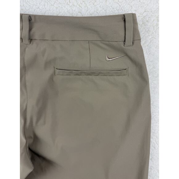 Nike Golf Capri Pants Womens 8 DriFit Performance Light Khaki - Picture 6 of 9